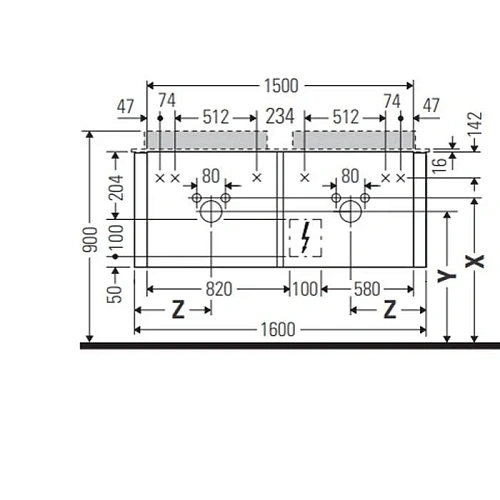 Тумба под раковину Duravit Happy D.2 Plus HP4936B9292 подвесная 160 см серый камень Тумба под раковину Duravit Happy D.2 Plus HP4936B9292 подвесная 160 см серый камень