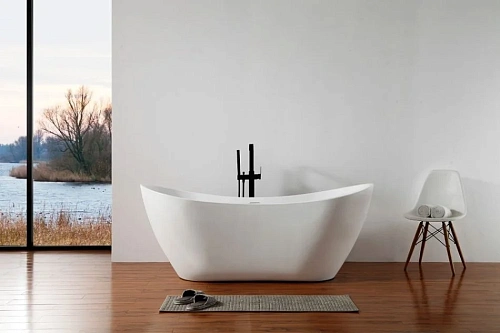 Ванна отдельностоящая ABBER AB9322 180x80 универсальная, белая акриловая Ванна отдельностоящая ABBER AB9322 180x80 универсальная, белая акриловая