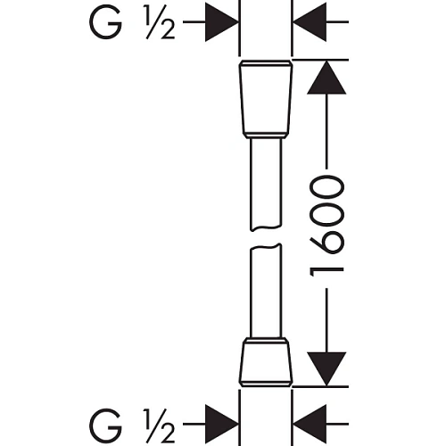 Душевой шланг hansgrohe Comfortflex с защитой от перекручивания 160 см, хром 28168000 Душевой шланг hansgrohe Comfortflex с защитой от перекручивания 160 см, хром 28168000