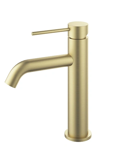 Смеситель для раковины Vincea City VBF-2C1BG однорычажный, брашированное золото Смеситель для раковины Vincea City VBF-2C1BG однорычажный, брашированное золото