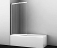 Детальная картинка товара «шторка на ванну wasserkraft main 41s02-100ws fixed wasserschutz хром»
