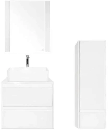 Шкаф-пенал Style Line Монако 360 (1 ящ.), Осина бел/бел лакобель, PLUS ЛС-00000672 Шкаф-пенал Style Line Монако 360 (1 ящ.), Осина бел/бел лакобель, PLUS ЛС-00000672