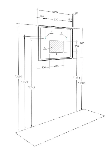 Зеркало Aquaton Соул 1000x700 1A252802SU010 Зеркало Aquaton Соул 1000x700 1A252802SU010