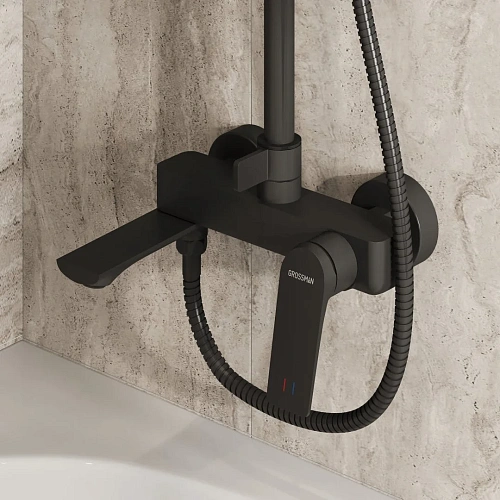 Душевая система GROSSMAN Galaxy 500.K35.01.210 черный матовый Душевая система GROSSMAN Galaxy 500.K35.01.210 черный матовый