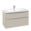 Картинка анонса товара «тумба под раковину villeroy &amp; boch subway 3.0 cashmere grey / cashmere grey c57000vn»