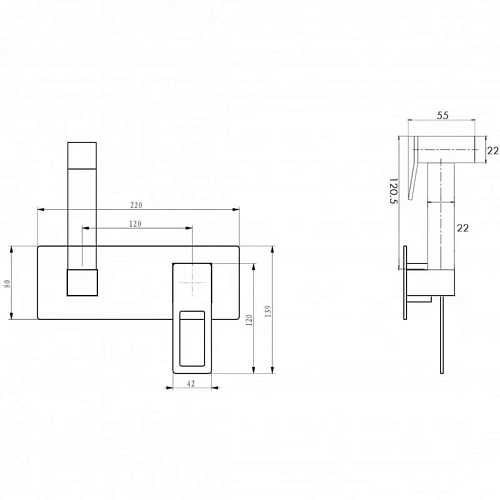 Гигиенический душ Boheme Q 147-GCR .2 GOLD CHROME.2 Гигиенический душ Boheme Q 147-GCR .2 GOLD CHROME.2