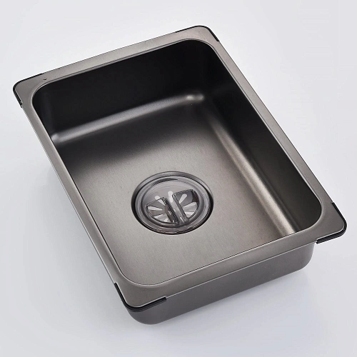 Кухонная мойка ArtDecco Elegant Flow 75 AEF117546 графит, из нержавеющей стали Кухонная мойка ArtDecco Elegant Flow 75 AEF117546 графит, из нержавеющей стали