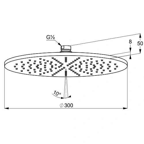 Верхний душ Kludi A-QA 6433053-00 белый матовый Верхний душ Kludi A-QA 6433053-00 белый матовый