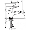 Смеситель для биде Hansgrohe Novus Loop 70 71233000 Смеситель для биде Hansgrohe Novus Loop 70 71233000
