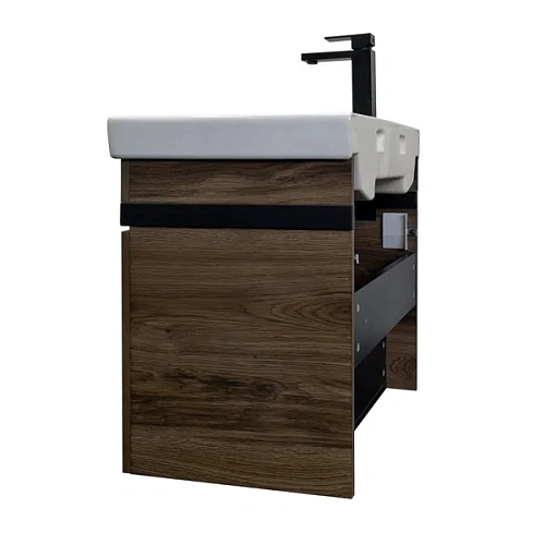 Тумба с раковиной Comforty Соло-70 00-00010978 дуб темно-коричневый с раковиной Адриана 70 Тумба с раковиной Comforty Соло-70 00-00010978 дуб темно-коричневый с раковиной Адриана 70