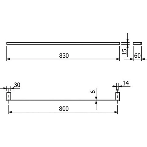 Полотенцедержатель Kludi VELA C 3196105 хром Полотенцедержатель Kludi VELA C 3196105 хром