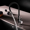 Смеситель для кухни AM.PM X-Joy S F85B07602 с гибким изливом, черный/хром Смеситель для кухни AM.PM X-Joy S F85B07602 с гибким изливом, черный/хром