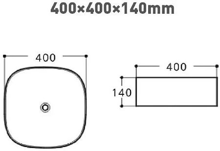 Раковина Aquanet Trend-1 40 накладная TREND-1 Раковина Aquanet Trend-1 40 накладная TREND-1