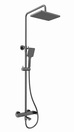 Душевая система Kaiser Cube вороненая сталь 01582-15 Душевая система Kaiser Cube вороненая сталь 01582-15