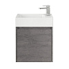 Картинка анонса товара «тумба под раковину belbagno kraft mini-500/260-1a-so-cg-l cemento grigio подвесная 450x250»