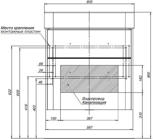Тумба под раковину Aquanet Виченца 60 белый 00196252 Тумба под раковину Aquanet Виченца 60 белый 00196252