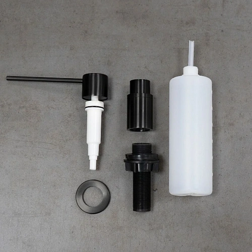 дозатор жидкого мыла Lemark Expert LM8203BLN, врезной, черный глянец дозатор жидкого мыла Lemark Expert LM8203BLN, врезной, черный глянец