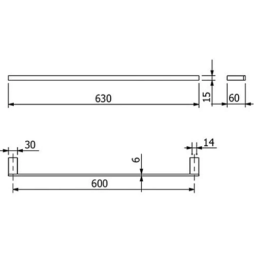 Полотенцедержатель Kludi VELA C 3197939 черный матовый Полотенцедержатель Kludi VELA C 3197939 черный матовый