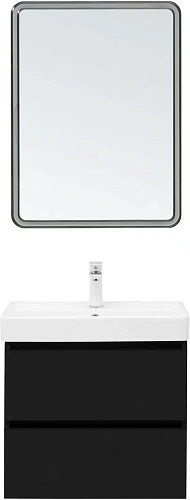 Тумба под раковину Aquanet Вега 2.0 60 черный 00337953 подвесная Тумба под раковину Aquanet Вега 2.0 60 черный 00337953 подвесная