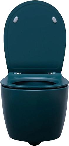 Унитаз подвесной Allen Brau Fantasy 4.11004.PT с крышкой, петроль Унитаз подвесной Allen Brau Fantasy 4.11004.PT с крышкой, петроль