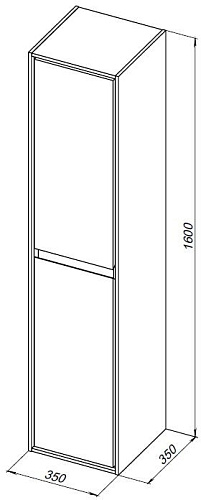 Шкаф-пенал Aquanet Милан 35 00336388 дуб рустикальный Шкаф-пенал Aquanet Милан 35 00336388 дуб рустикальный