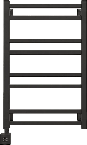 Полотенцесушитель электрический EWRIKA Кассандра Pg 80x50 L, черный матовый 510359 Полотенцесушитель электрический EWRIKA Кассандра Pg 80x50 L, черный матовый 510359