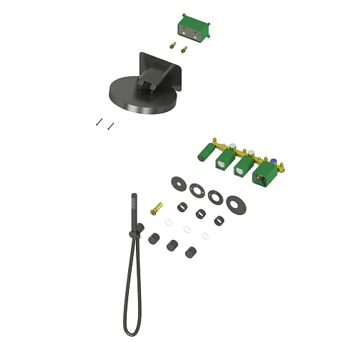 Душевая система Timo Saona SX-2329/18SM встраиваемая с термостатом черное золото Душевая система Timo Saona SX-2329/18SM встраиваемая с термостатом черное золото