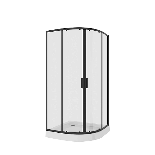 Душевой уголок Niagara Nova NG-6806-08 BLACK (90x90x195) полукруг, двери раздвижные, 68060811BLACK Душевой уголок Niagara Nova NG-6806-08 BLACK (90x90x195) полукруг, двери раздвижные, 68060811BLACK