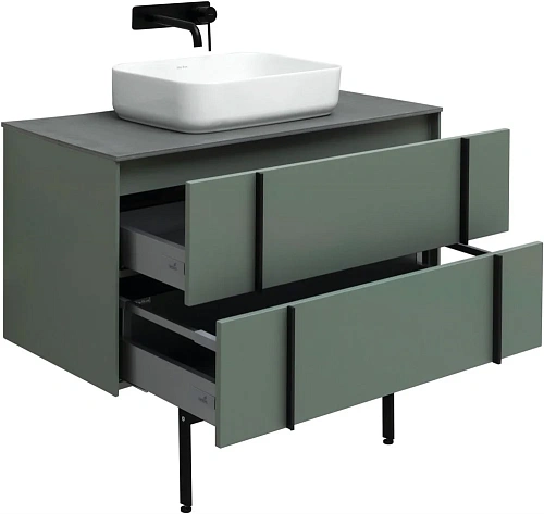 Тумба под раковину Allen Brau Reality 100 1.32007.CGM олива матовый Тумба под раковину Allen Brau Reality 100 1.32007.CGM олива матовый