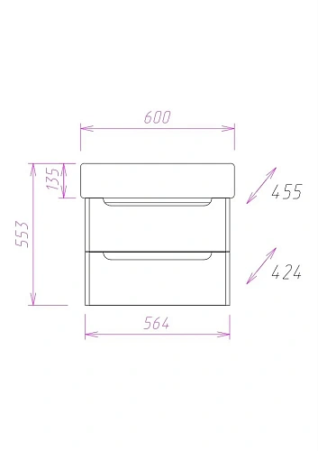 Тумба под раковину Onika НЕАПОЛЬ 60.13 106104 Тумба под раковину Onika НЕАПОЛЬ 60.13 106104