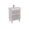 Тумба под раковину Lemark COMBI 70 см подвесная/напольная, бетон/белый LM03C70T-Beton Тумба под раковину Lemark COMBI 70 см подвесная/напольная, бетон/белый LM03C70T-Beton