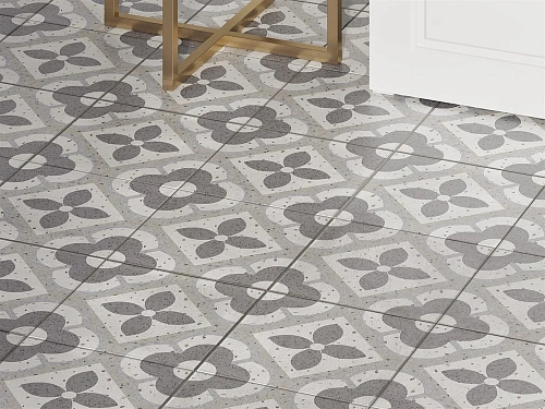 Керамогранит Cersanit Sevilla пэчворк серый рельеф 42x42 SE4R093 Керамогранит Cersanit Sevilla пэчворк серый рельеф 42x42 SE4R093