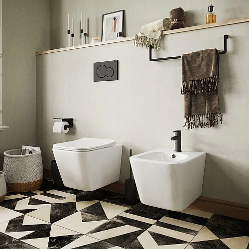 Комплект биде подвесное Ceramica Nova Metric CN3008 + Система инсталляции для биде STWORKI 540201 58 580363 Комплект биде подвесное Ceramica Nova Metric CN3008 + Система инсталляции для биде STWORKI 540201 58 580363