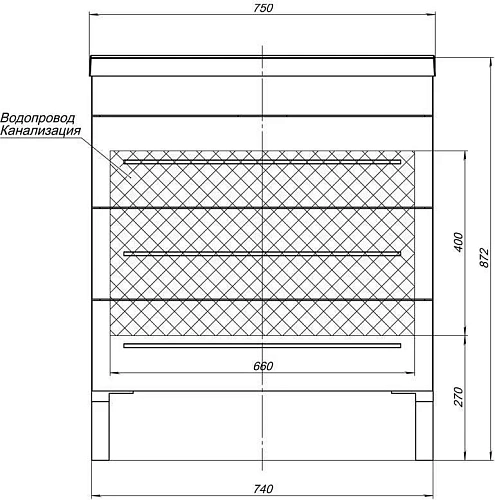 Комплект мебели Aquanet Верона NEW 75 белый (напольный 3 ящика) 00231040 Комплект мебели Aquanet Верона NEW 75 белый (напольный 3 ящика) 00231040