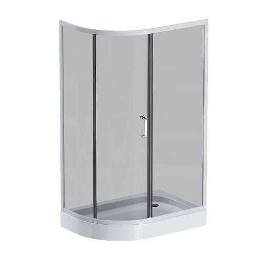 Душевой уголок AM.PM Like W83G-302U120CG64 Slide 120x80, стекло тонированное, профиль матовый серый Душевой уголок AM.PM Like W83G-302U120CG64 Slide 120x80, стекло тонированное, профиль матовый серый