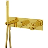 Смеситель для душа Remer Chrono CH97D3DO, золото глянцевое