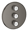 Картинка анонса товара «смеситель для ванны grohe grohtherm smartcontrol, темный графит матовый (29122al0) внешняя часть»