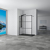 Картинка анонса товара «душевая перегородка rgw walk in wa-11b 900 мм 32101190-84 черный, easy clean»