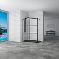Душевая перегородка RGW Walk In WA-11B 1000 мм 32101110-84 черный, Easy Clean Душевая перегородка RGW Walk In WA-11B 1000 мм 32101110-84 черный, Easy Clean