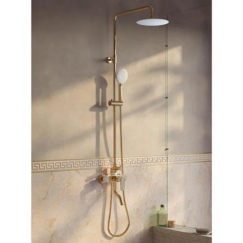 Душевая система IDDIS Cloud (CLOWG00i06) золото/белый Душевая система IDDIS Cloud (CLOWG00i06) золото/белый