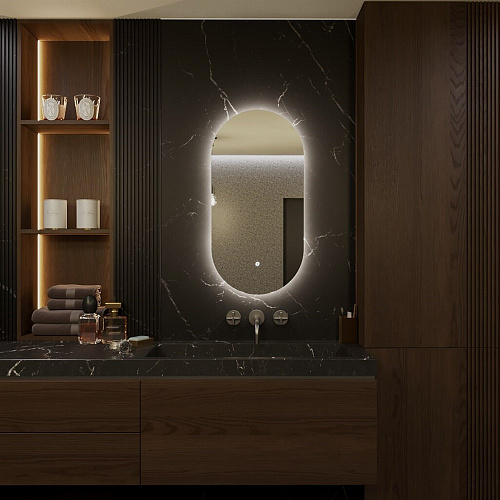 Зеркало Teso azaro Oval NEO c LED-подсветкой 600x1000 E3661 Зеркало Teso azaro Oval NEO c LED-подсветкой 600x1000 E3661