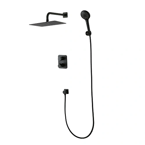 Душевая система Lemark Bronx LM3749BL термостатическая, встраиваемая, черный Душевая система Lemark Bronx LM3749BL термостатическая, встраиваемая, черный