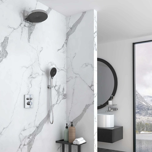 Душевая система Vincea Inspire VSFW-3I21MT1CH встраиваемый, термостатический, двухрежимный, хром Душевая система Vincea Inspire VSFW-3I21MT1CH встраиваемый, термостатический, двухрежимный, хром