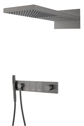 Душевая система Boheme ZODIAC GUN METAL встраиваемая 132-GM Душевая система Boheme ZODIAC GUN METAL встраиваемая 132-GM
