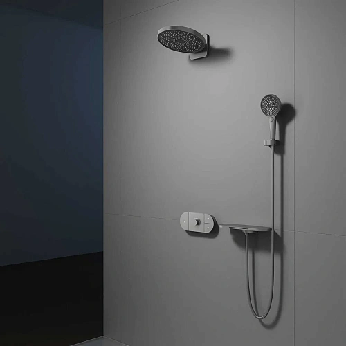 Душевая система Vincea Futura VSFW-2F12TGM термостатический встраиваемая, 3 режима, вороненая сталь Душевая система Vincea Futura VSFW-2F12TGM термостатический встраиваемая, 3 режима, вороненая сталь
