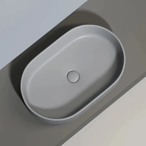 Раковина Ceramica Nova ELEMENT CN6048MH Антрацит матовый накладная Раковина Ceramica Nova ELEMENT CN6048MH Антрацит матовый накладная