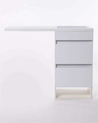 Тумба с раковиной Orange Sistema ST-110TUW+RAR напольная, правая 110 см под стиральную машину, белый Тумба с раковиной Orange Sistema ST-110TUW+RAR напольная, правая 110 см под стиральную машину, белый