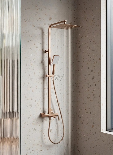 Душевая система Wonzon & Woghand DIAMOND брашированное розовое золото (WW-88739011-BRG) Душевая система Wonzon & Woghand DIAMOND брашированное розовое золото (WW-88739011-BRG)