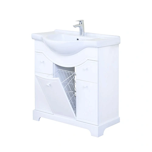 Тумба под раковину Aquaton Элен 85 белый 1A218701EN010 Тумба под раковину Aquaton Элен 85 белый 1A218701EN010