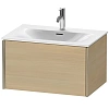 Тумба под раковину Duravit XVIU XV40330B171 подвесная 71 см Средиземноморский дуб